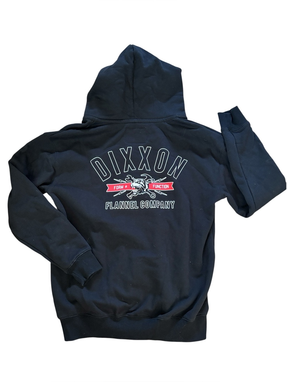Dixxon Form and Function Black Tiger Full Zip Up Hoodie Size M